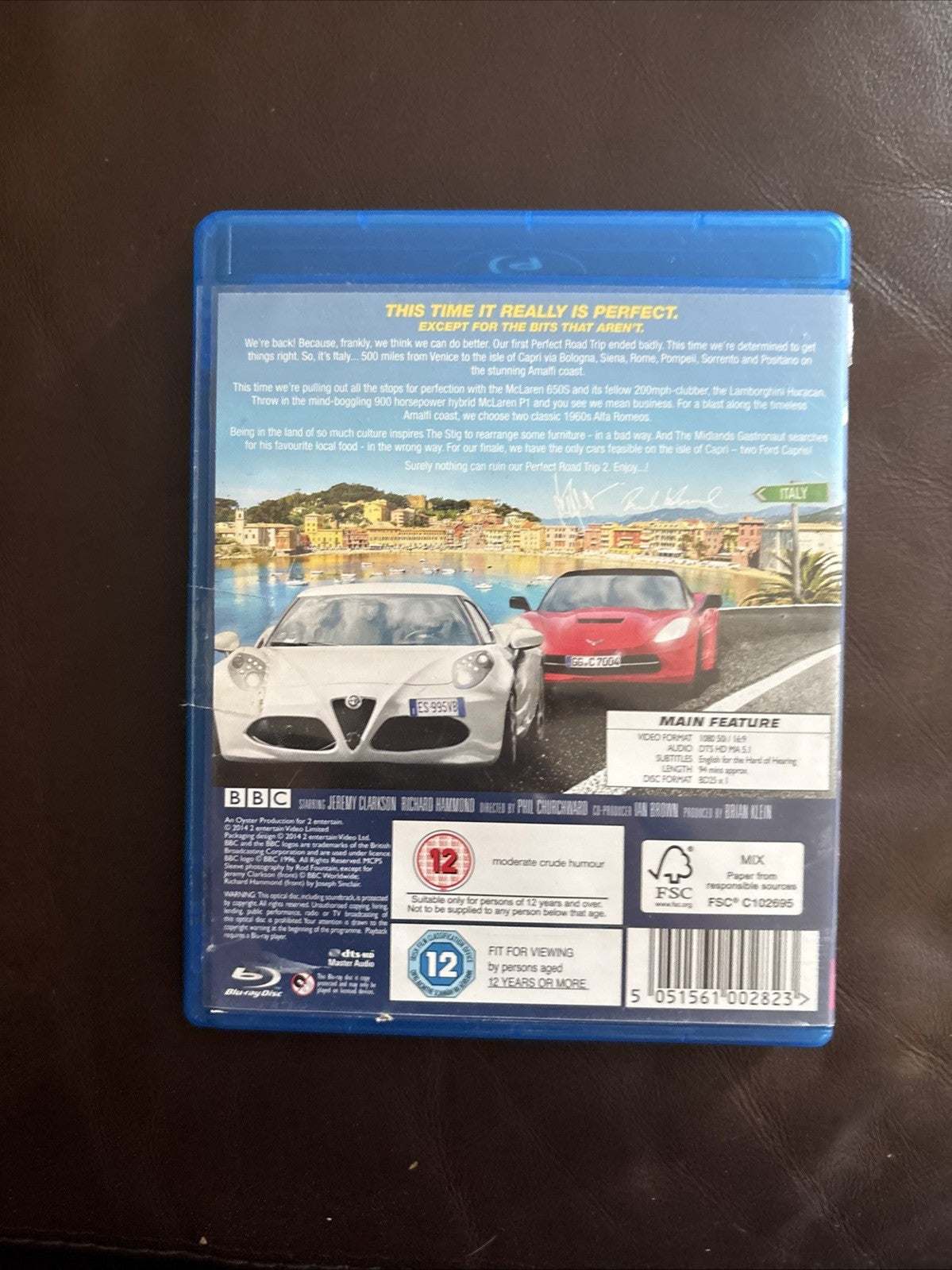 Top Gear the Perfect Road Trip 2 Blu-ray DVD Jeremy Clarkson, Richard Hammond