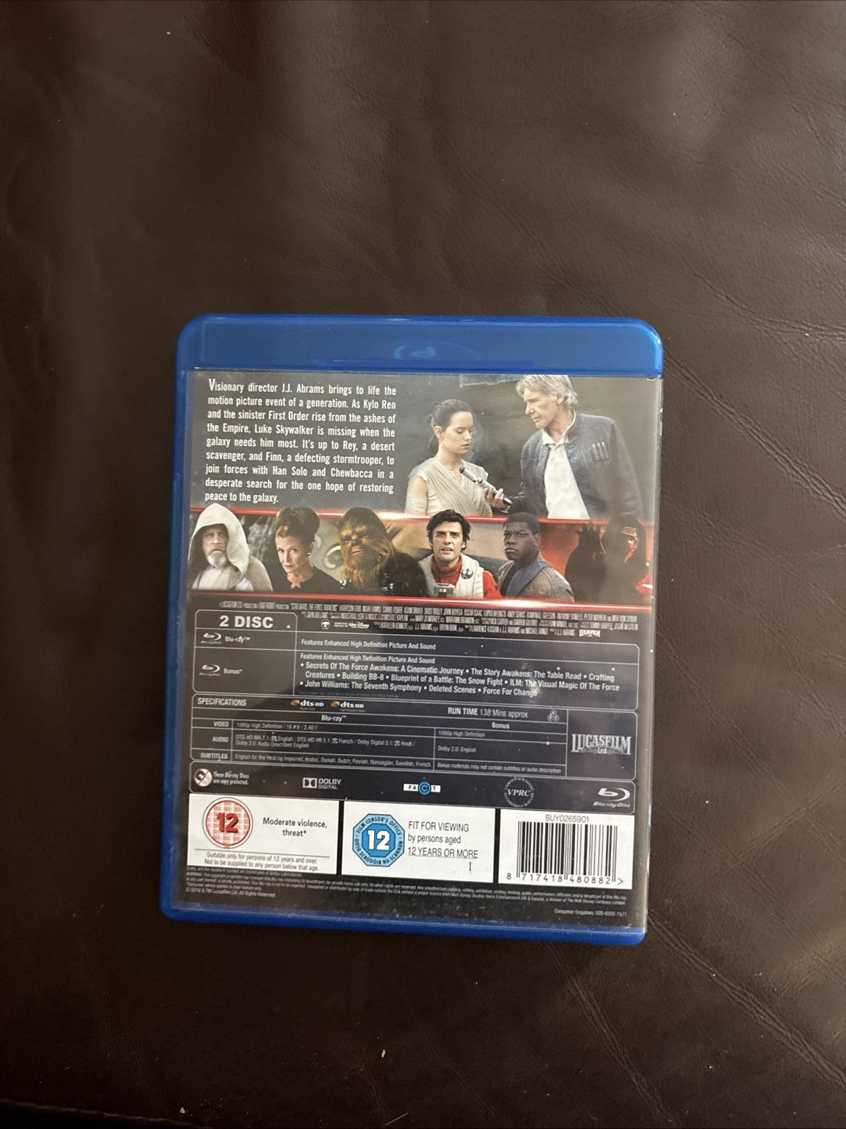 Star Wars: The Force Awakens 2016 Blu-ray Edition