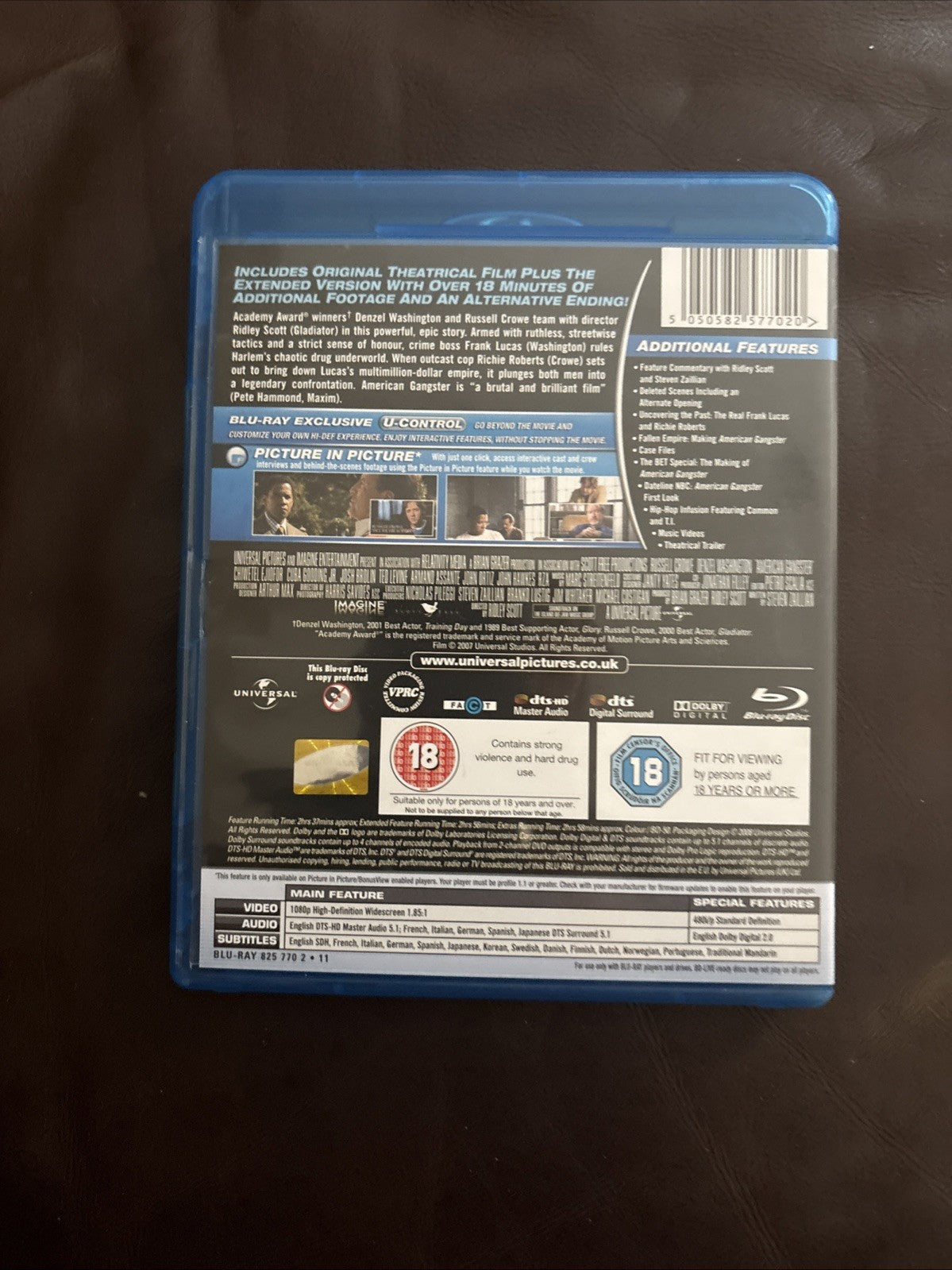 American Gangster Blu-ray Denzel Washington