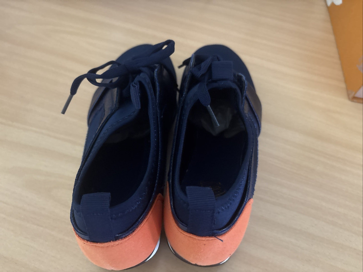 Blue , White And Orange Trainers