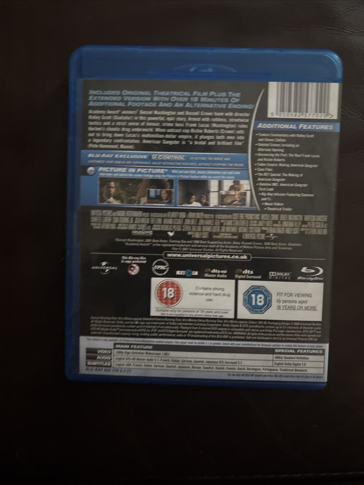 American Gangster Blu-ray Denzel Washington