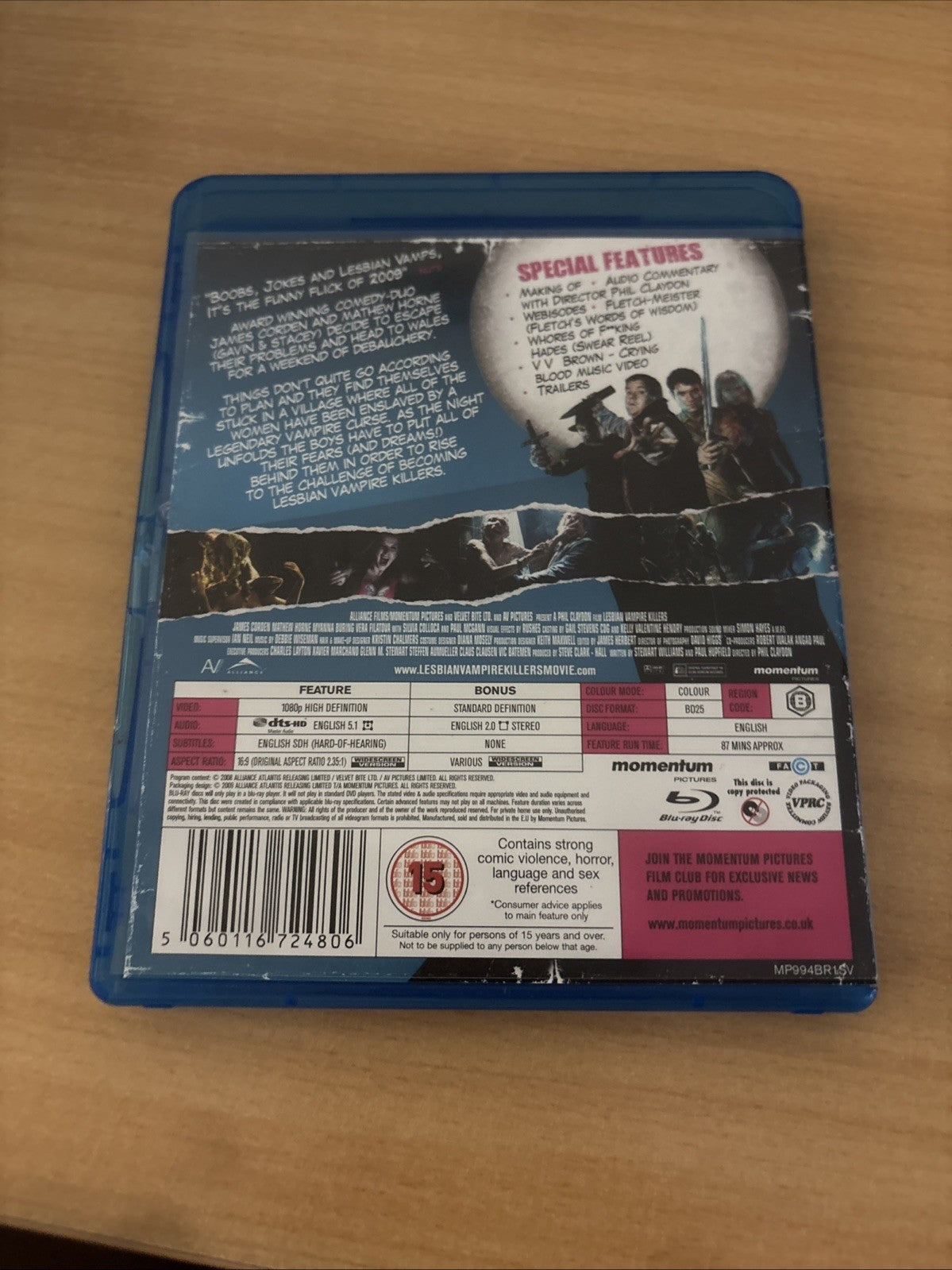 Lesbian Vampire Killers (Blu-ray, 2009)
