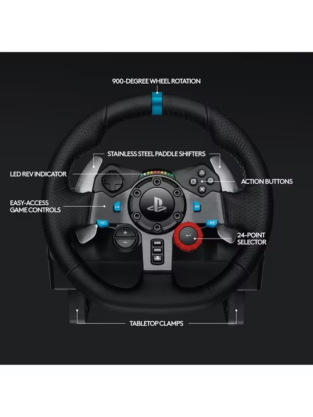 Logitech G29 Driving Force Racing Wheel for Playstation & PC