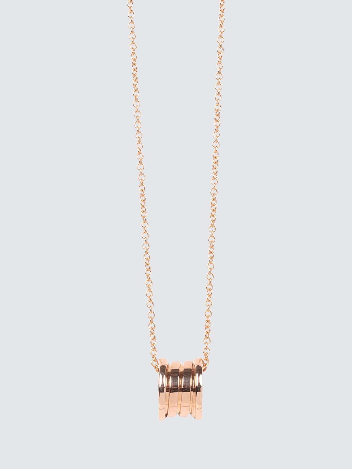 Pre-owned Pre-loved Bvlgari 18ct Rose Gold B.Zero.1 Pendant Necklace