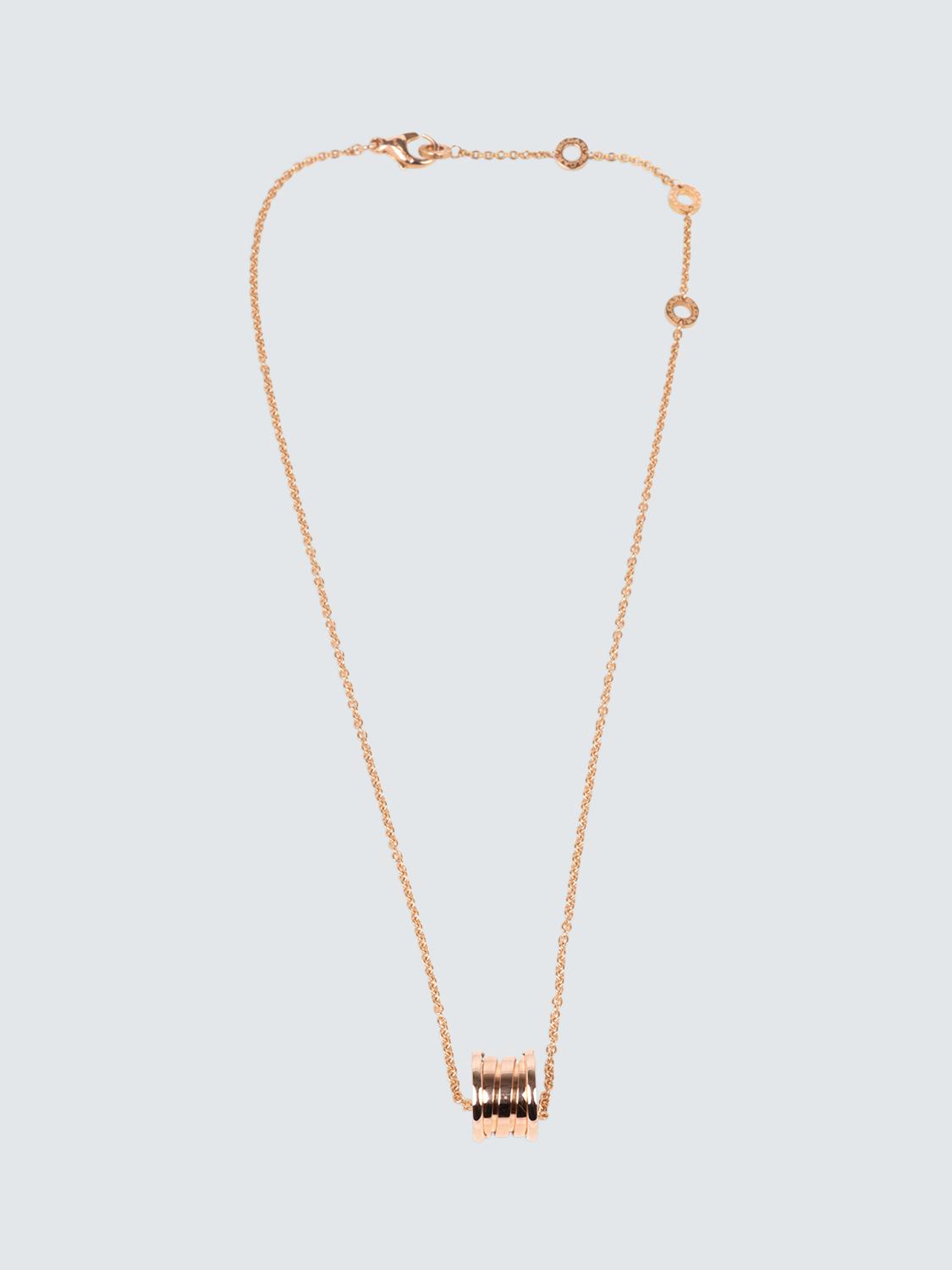 Pre-owned Pre-loved Bvlgari 18ct Rose Gold B.Zero.1 Pendant Necklace