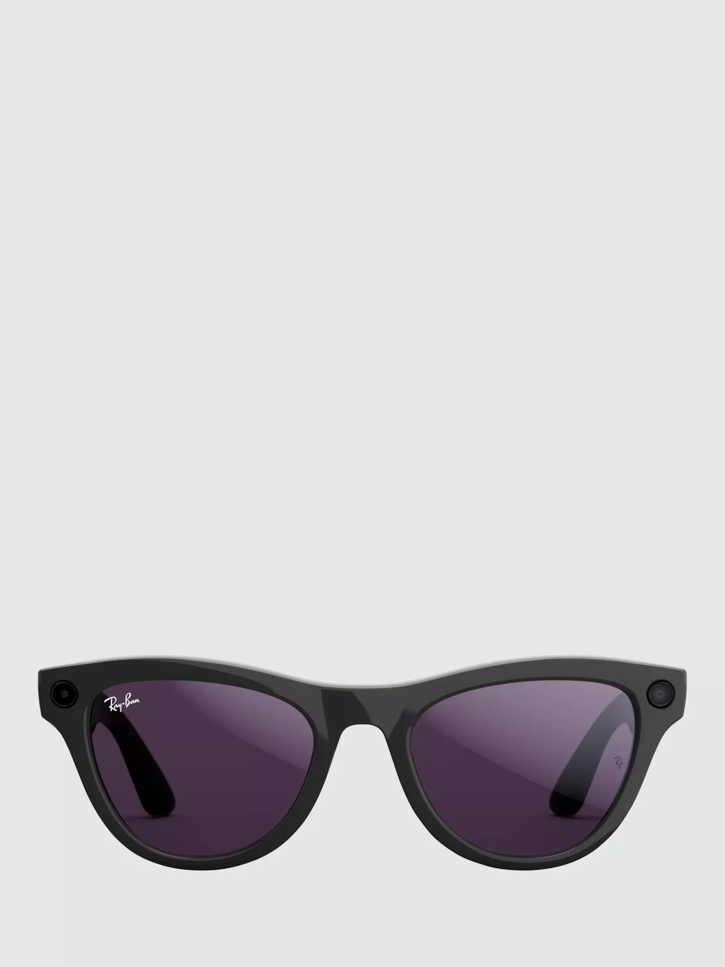 Meta Ray-Ban Meta Skyler Transitions Lens Glasses, Shiny Black/Amethyst