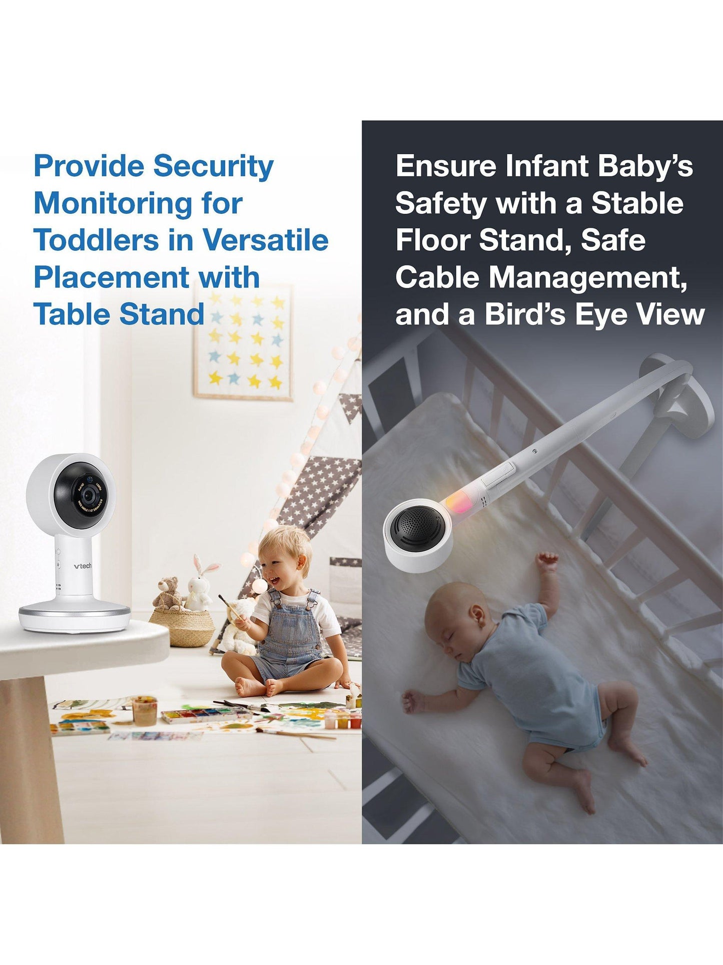 VTech RM7787HD 7 inch Over-The-Cot Wi-Fi Baby Monitor 13 Hour