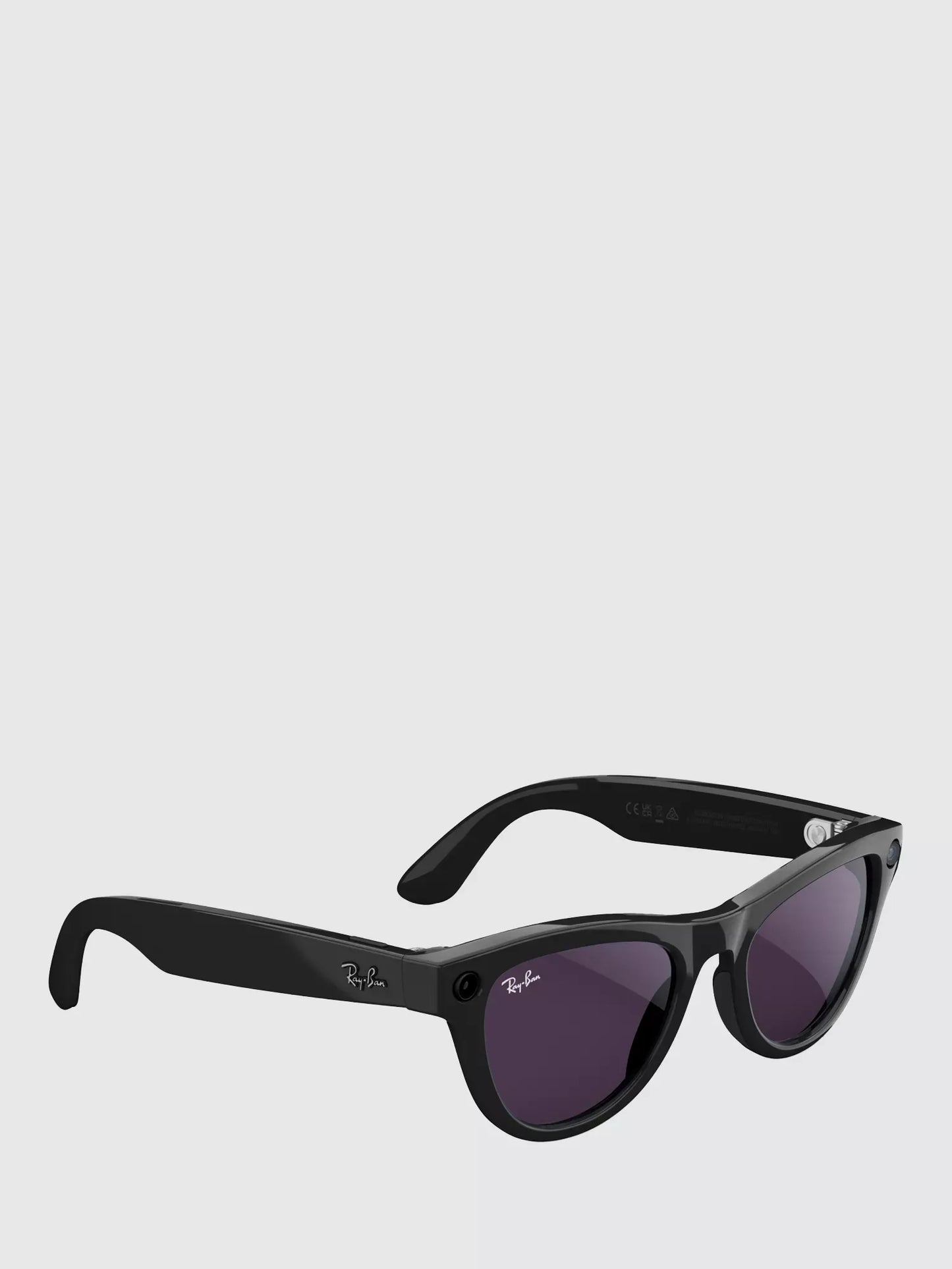 Meta Ray-Ban Meta Skyler Transitions Lens Glasses, Shiny Black/Amethyst