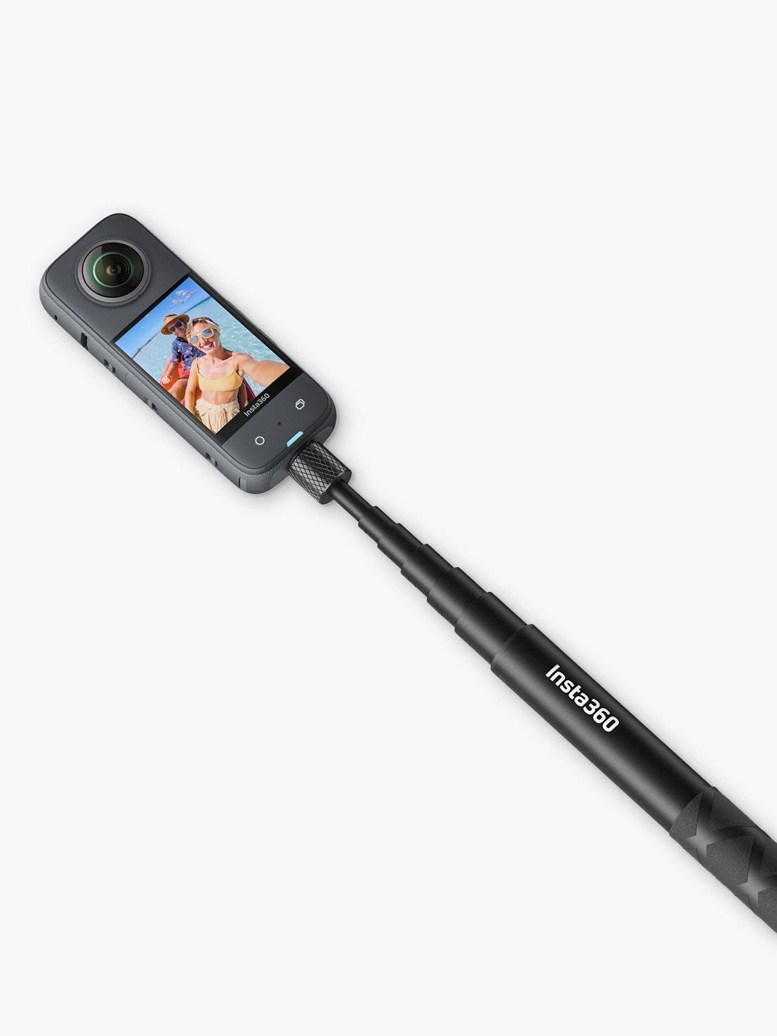 Insta360 Іnѕtа360 X3 Action Camera, 5.7K, 48MP, 360° Recording, Bundle with Invisible Selfie Stick & 128GB Memory Card