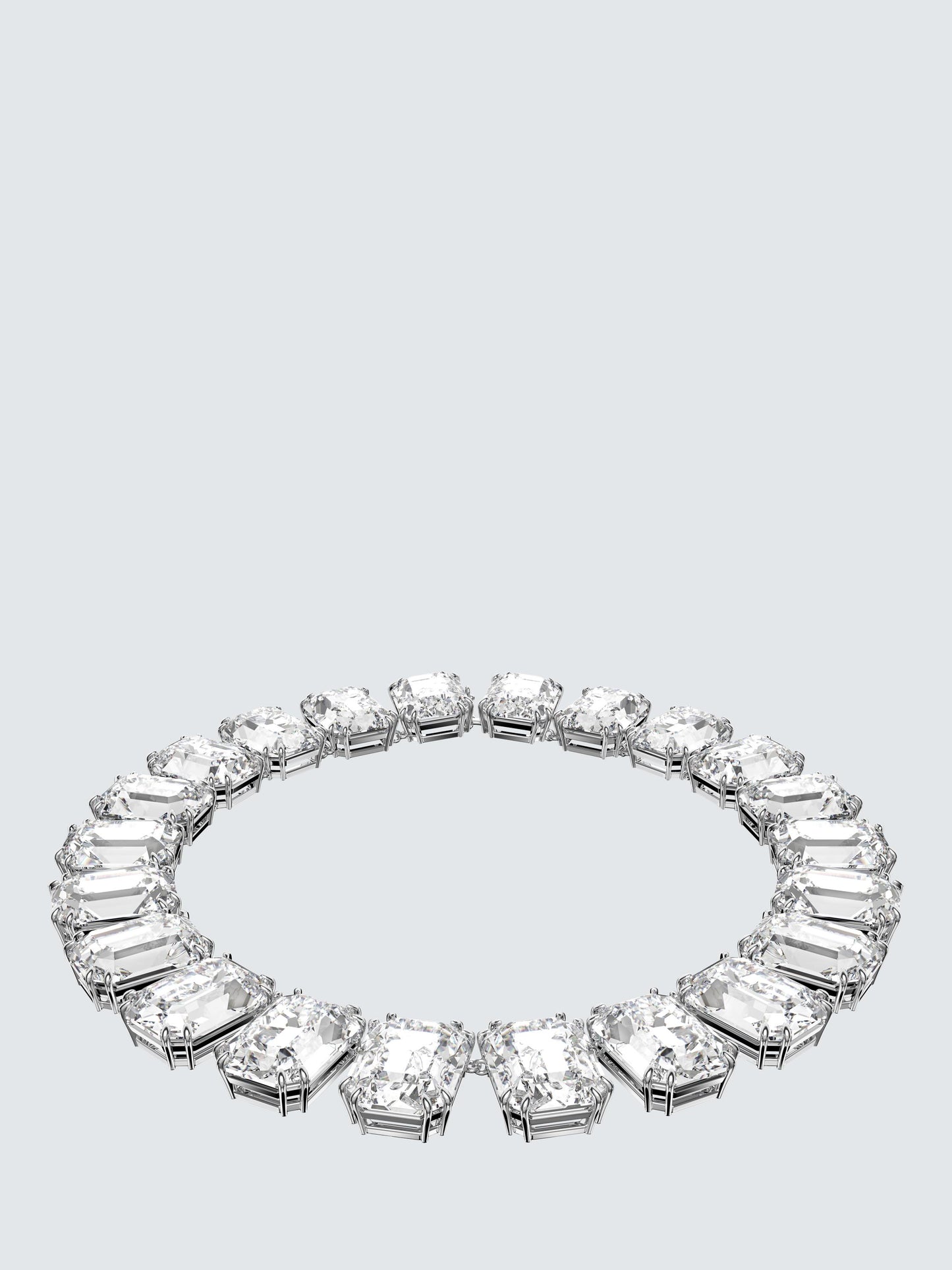 Swarovski Millenia Octagon Cut Crystal Collar Necklace, Silver, anniversary gift, girl gift