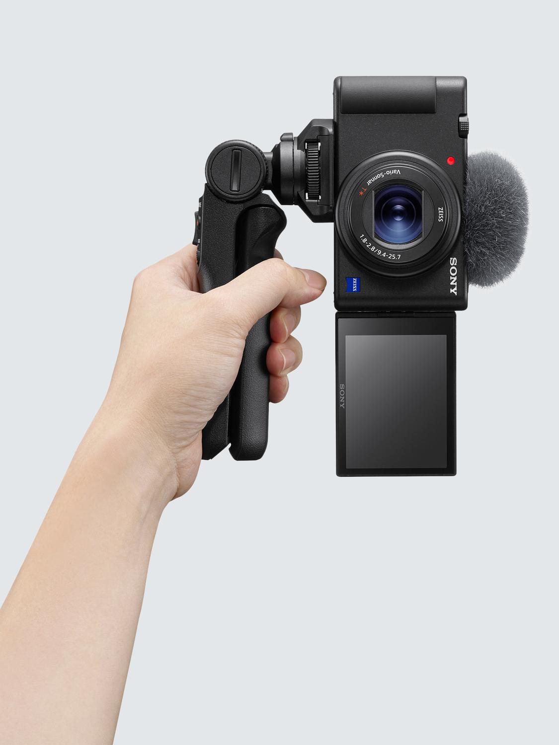 Sony ZV-1 Compact Digital Camera with 24-70mm Lens, 2.7x Optical Zoom, 4K Ultra HD, 20.1MP, Wi-Fi, Bluetooth, 3” Vari-Angle Touch Screen, Black