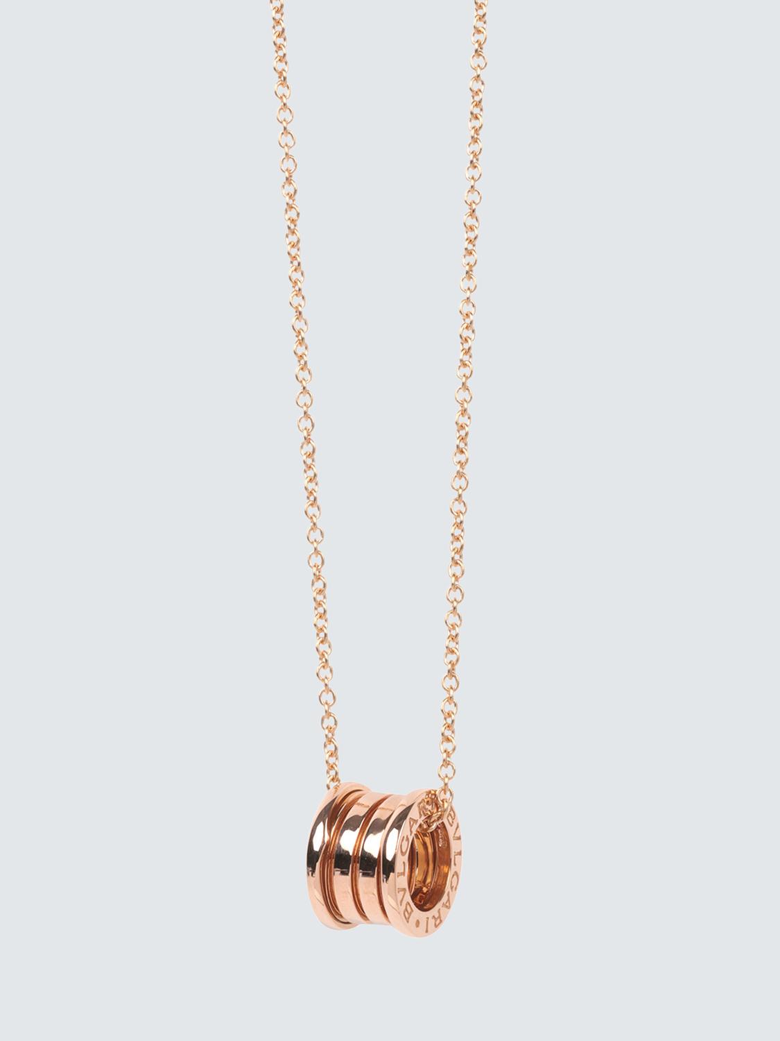 Pre-owned Pre-loved Bvlgari 18ct Rose Gold B.Zero.1 Pendant Necklace