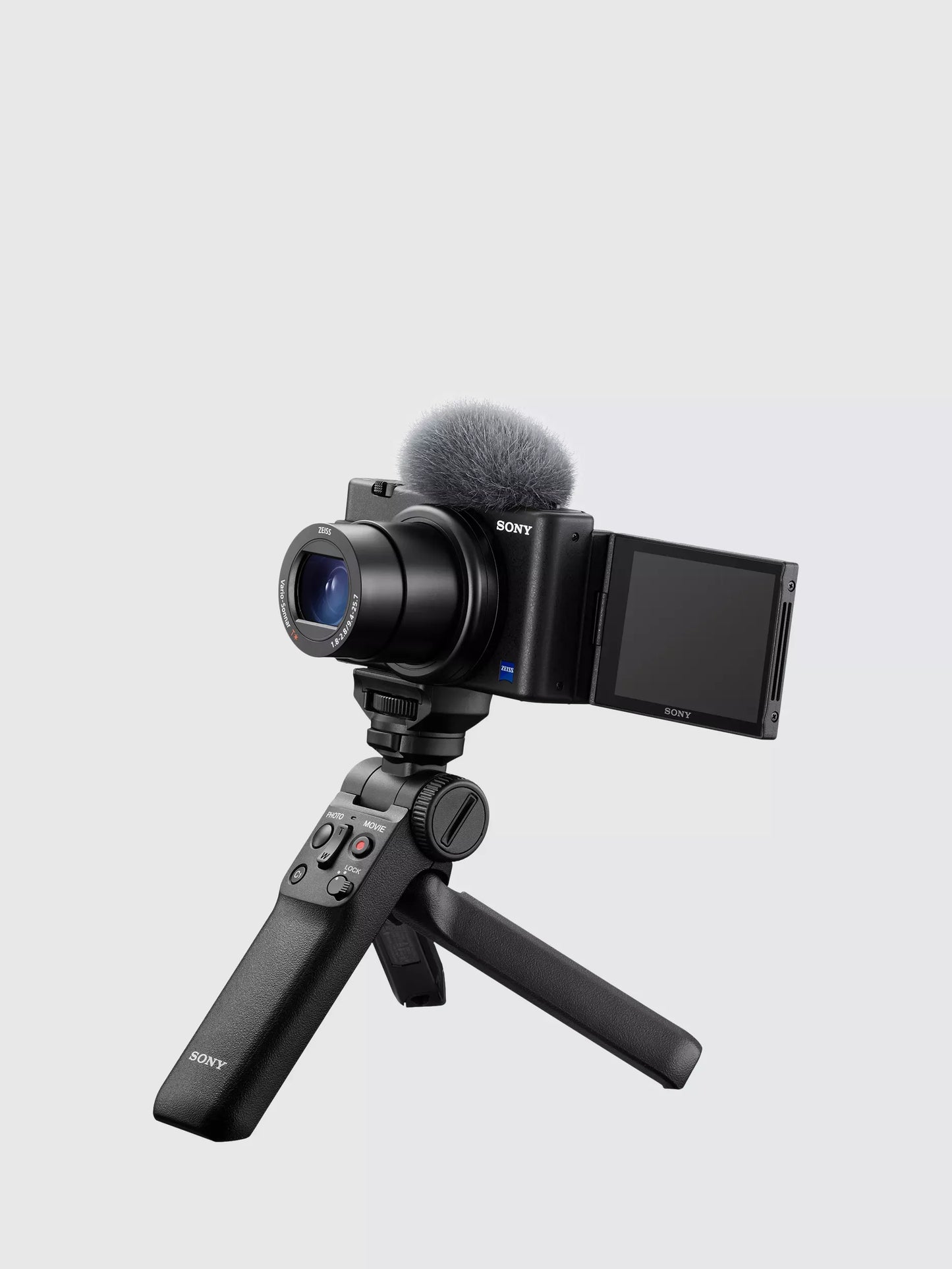 Sony ZV-1 Compact Digital Camera with 24-70mm Lens, 2.7x Optical Zoom, 4K Ultra HD, 20.1MP, Wi-Fi, Bluetooth, 3” Vari-Angle Touch Screen, Black