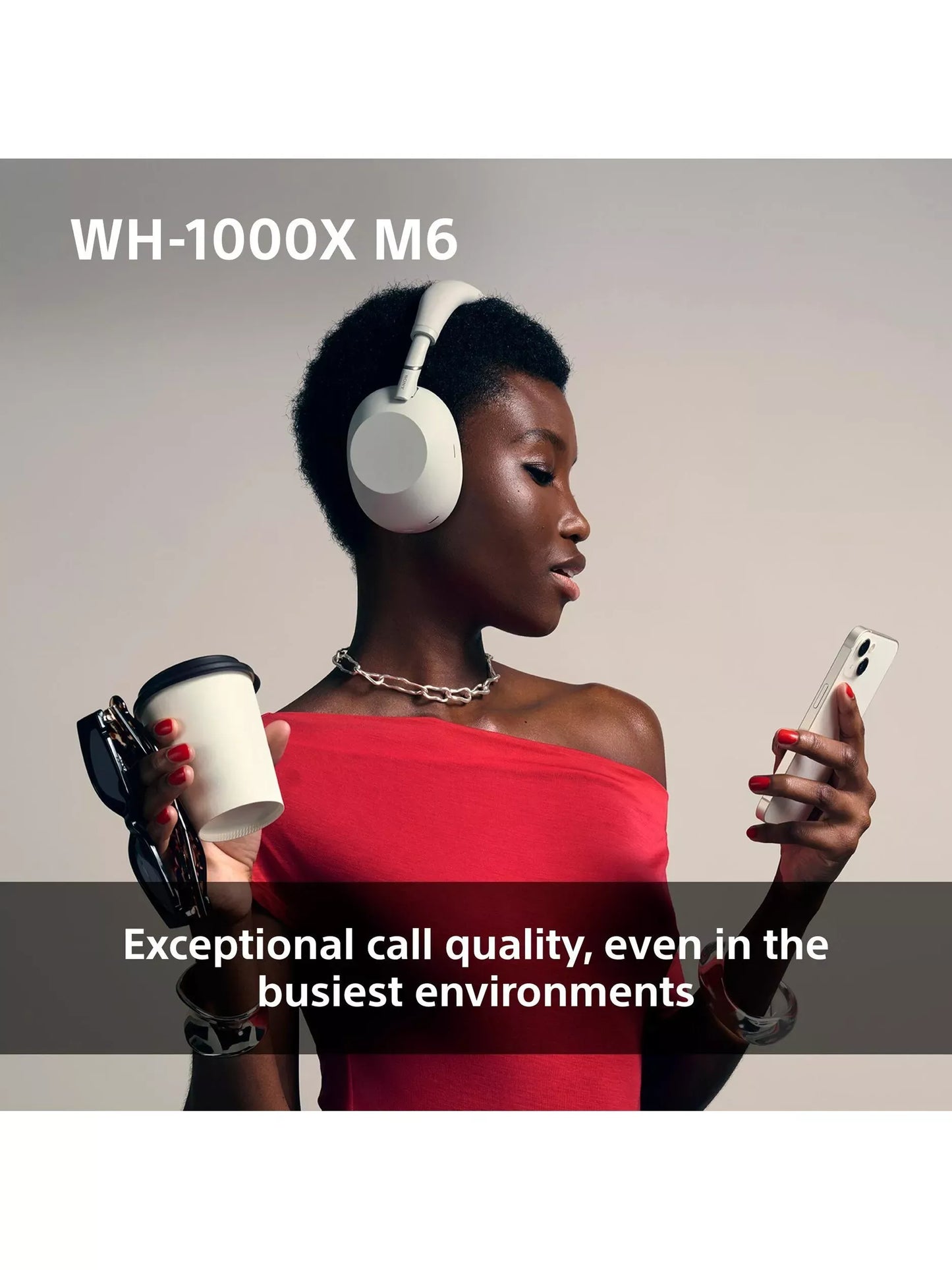 Sony WH-1000XM6 Noise Cancelling Wireless Bluetooth High Resolution Audio Over-Ear Headphones with Mic/Remote, Black