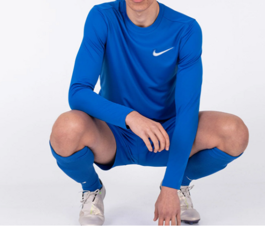 Nike technology blue crew neck long sleeve top Nike Park First Layer Senior Top