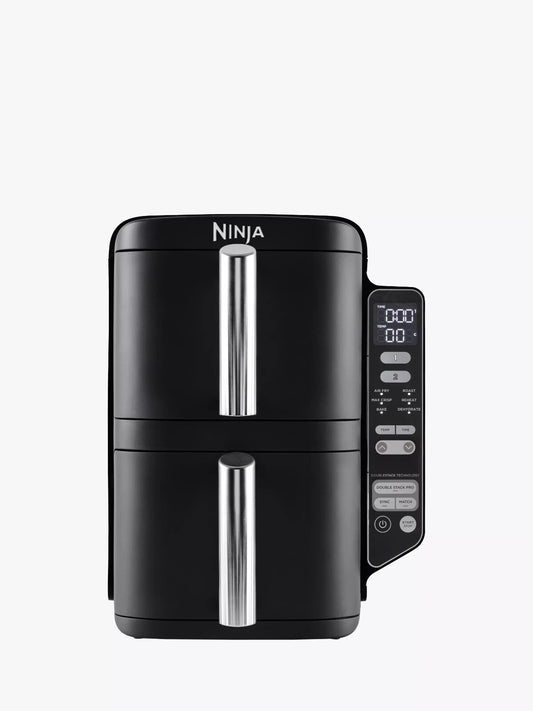 Ninja SL300UK Double Stack 2-Drawer Air Fryer, 7.6L, Black