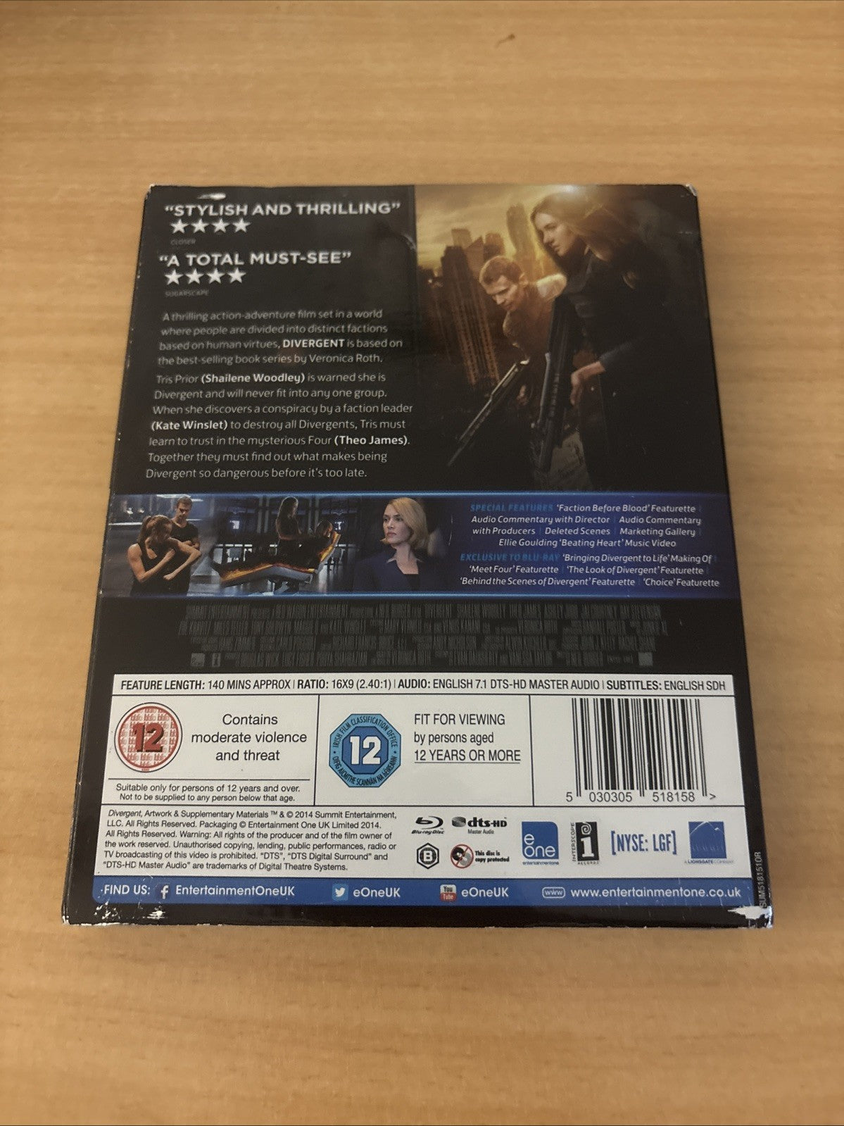 Divergent (Blu-ray, 2014)