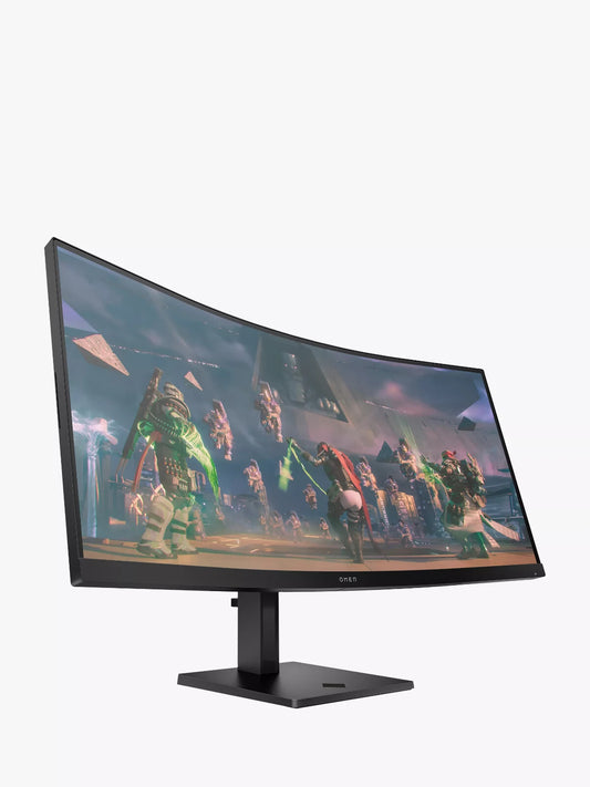 HP Gaming Monitor OMEN 34c Quad HD Curved HDR LCD Ultrawide 34" Black