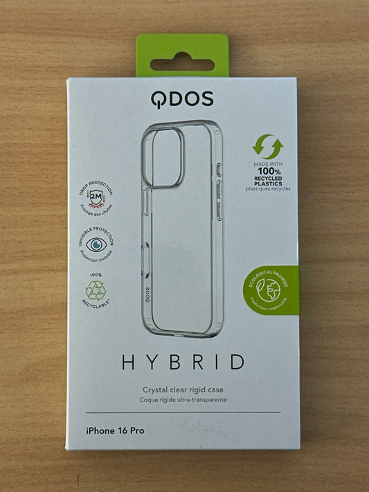 New Clear iPhone 16 Pro QDOS Hybrid Drop + Snap Phone Case