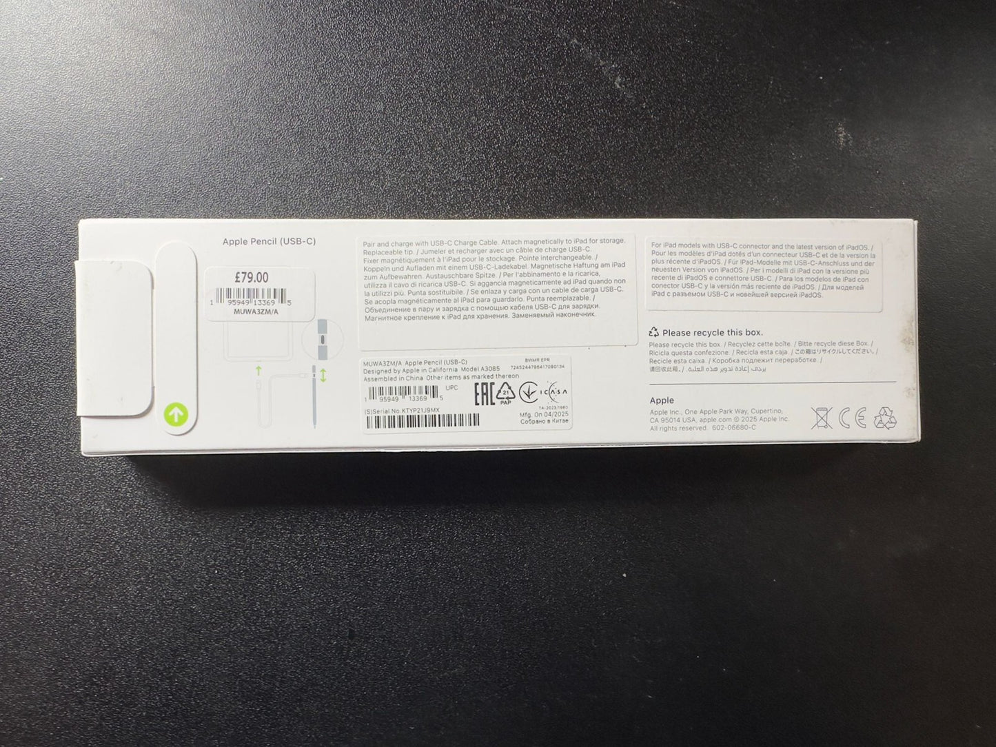 BRAND NEW Apple Pencil USB-C 2025 - RETAIL £79