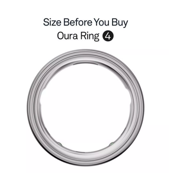Oura Ring 4 Health & Fitness Tracker Smart Ring, Silver, Man gift, Man's jewllery