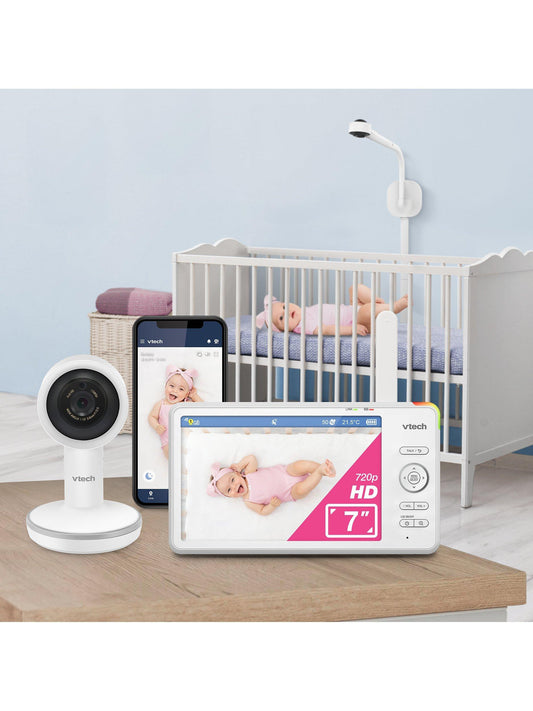 VTech RM7787HD 7 inch Over-The-Cot Wi-Fi Baby Monitor 13 Hour