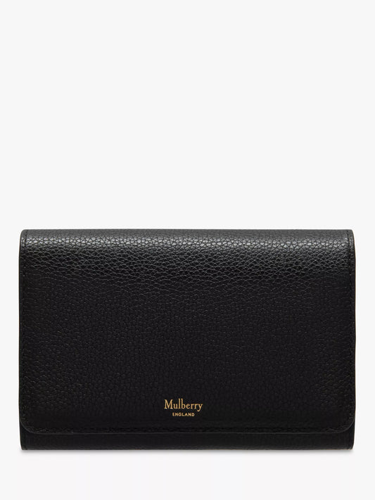 Mulberry Continental Small Classic Grain Leather Medium French Purse