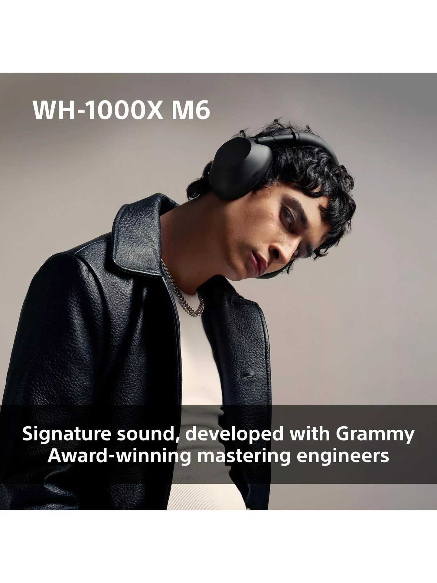 Sony WH-1000XM6 Noise Cancelling Wireless Bluetooth High Resolution Audio Over-Ear Headphones with Mic/Remote, Black