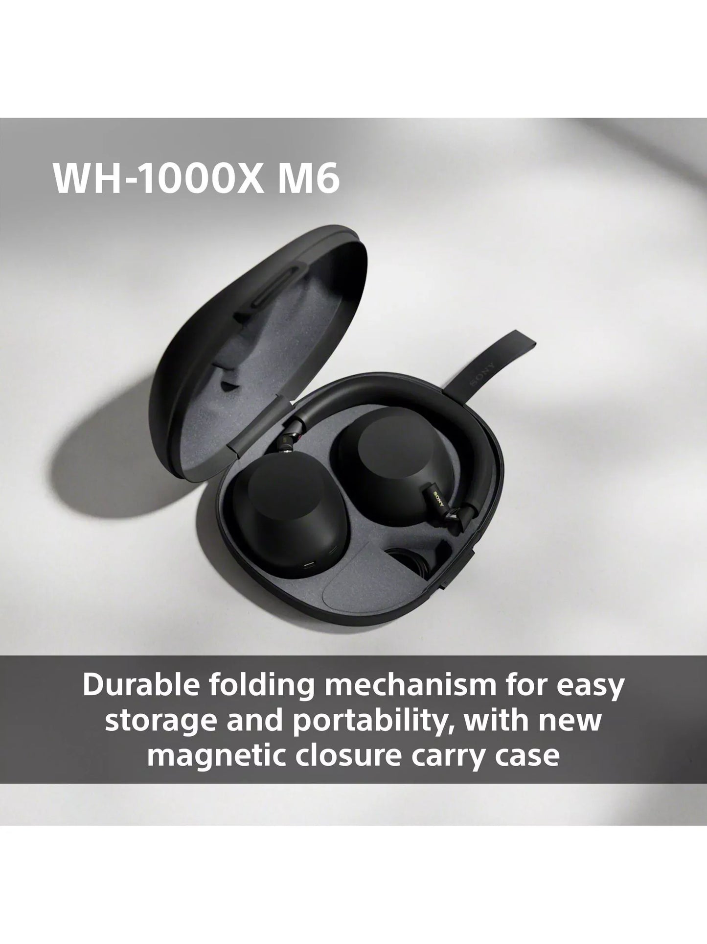 Sony WH-1000XM6 Noise Cancelling Wireless Bluetooth High Resolution Audio Over-Ear Headphones with Mic/Remote, Black