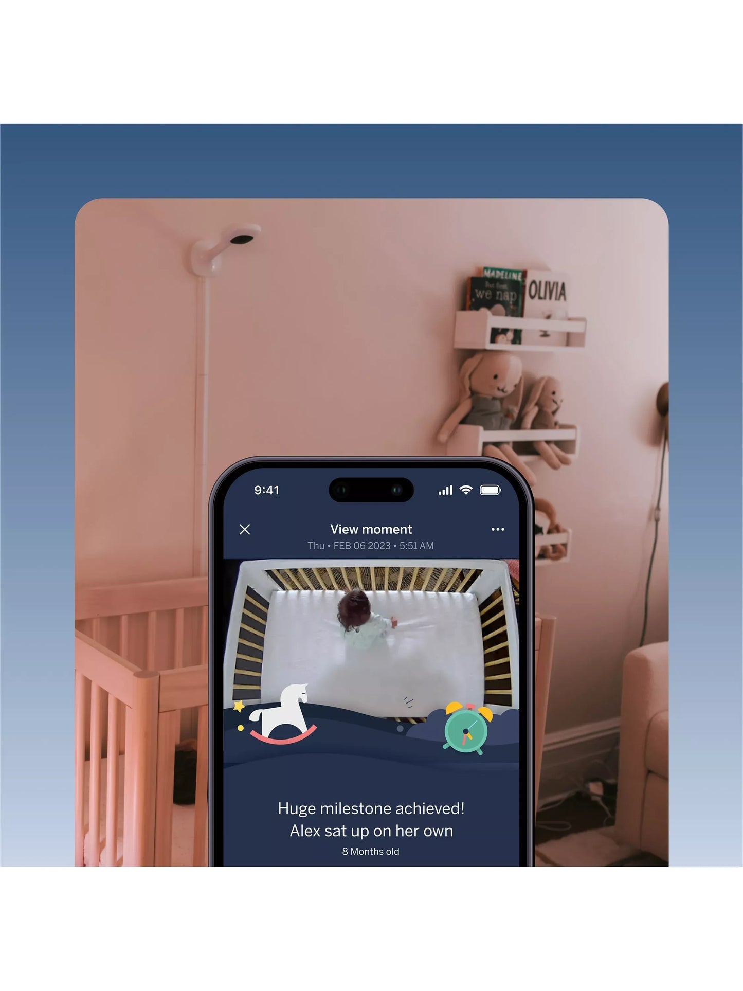Nanit Pro Smart Baby Monitor & Wall Mount