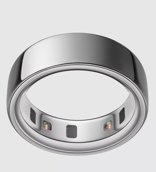 Oura Ring 4 Health & Fitness Tracker Smart Ring, Silver, Man gift, Man's jewllery