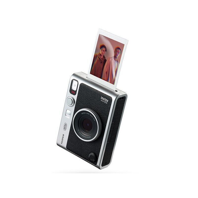 Fujifilm Instax Mini Evo Instant Camera with Built-In Flash, Black